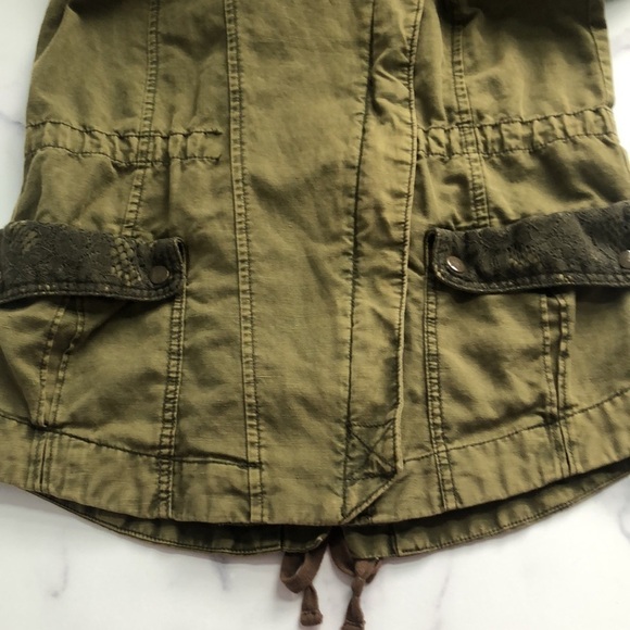 Anthropologie HEI HEI Green Hooded Anorak Utility Jacket Size XS - Picture 14 of 15